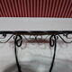 Twisted wrought iron console - 50s