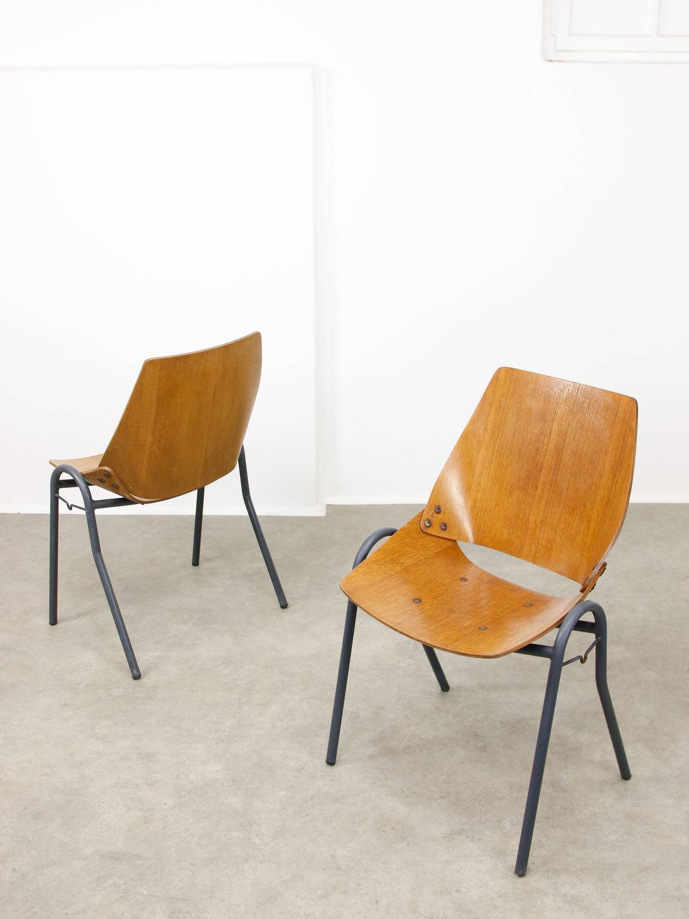 Linking Shell Chairs by Niko Kralj for Stol Kamnik, 1970s