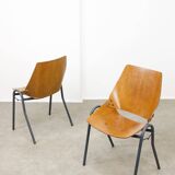 Linking Shell Chairs by Niko Kralj for Stol Kamnik, 1970s