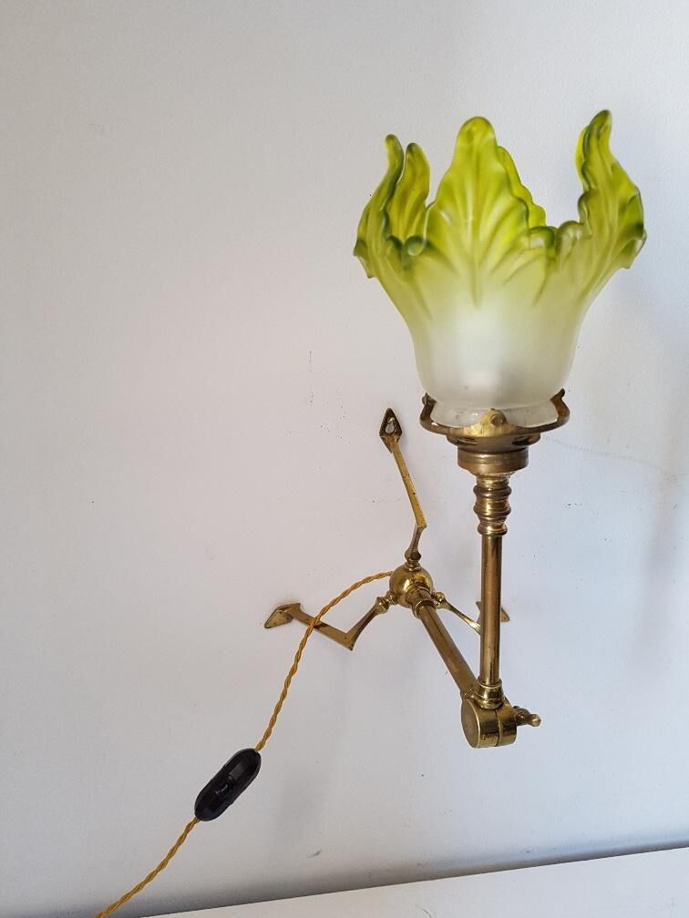Lampe tripode W. Benson - Art Nouveau