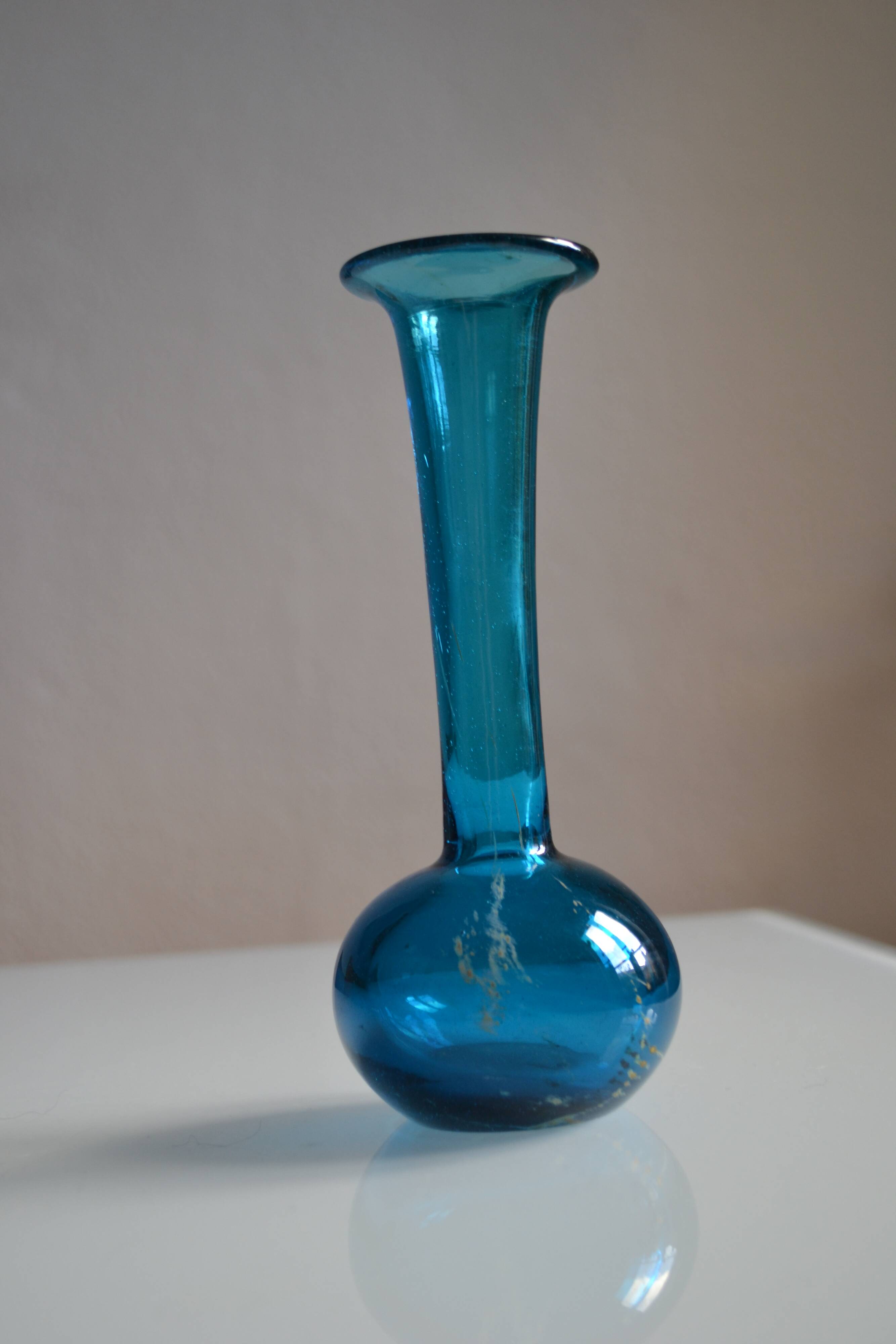 Vase by Michael Harris for Mdina studio in Malta 60s 70s