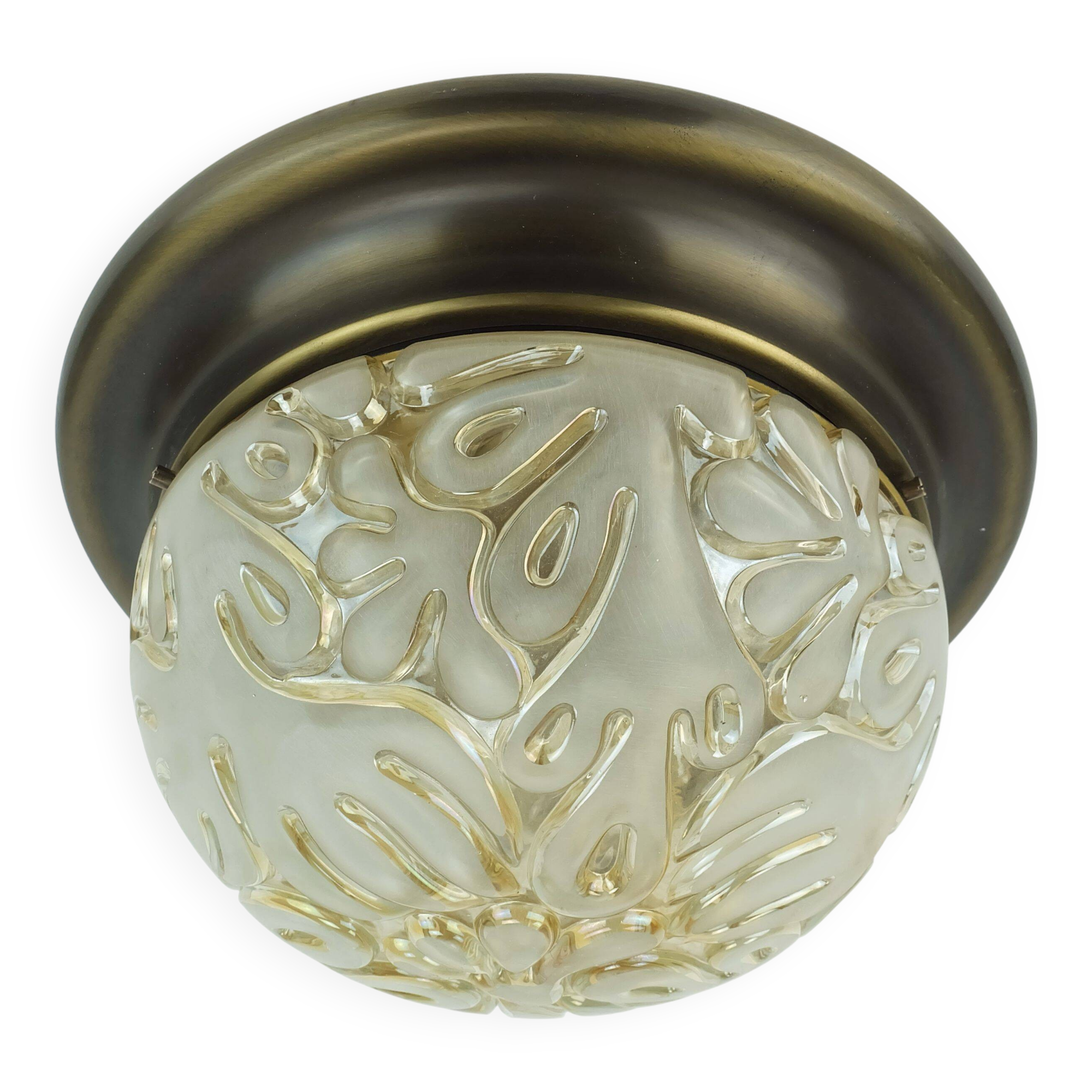 beautiful mid century CEILING FIXTURE plafoniere flush mount 1970