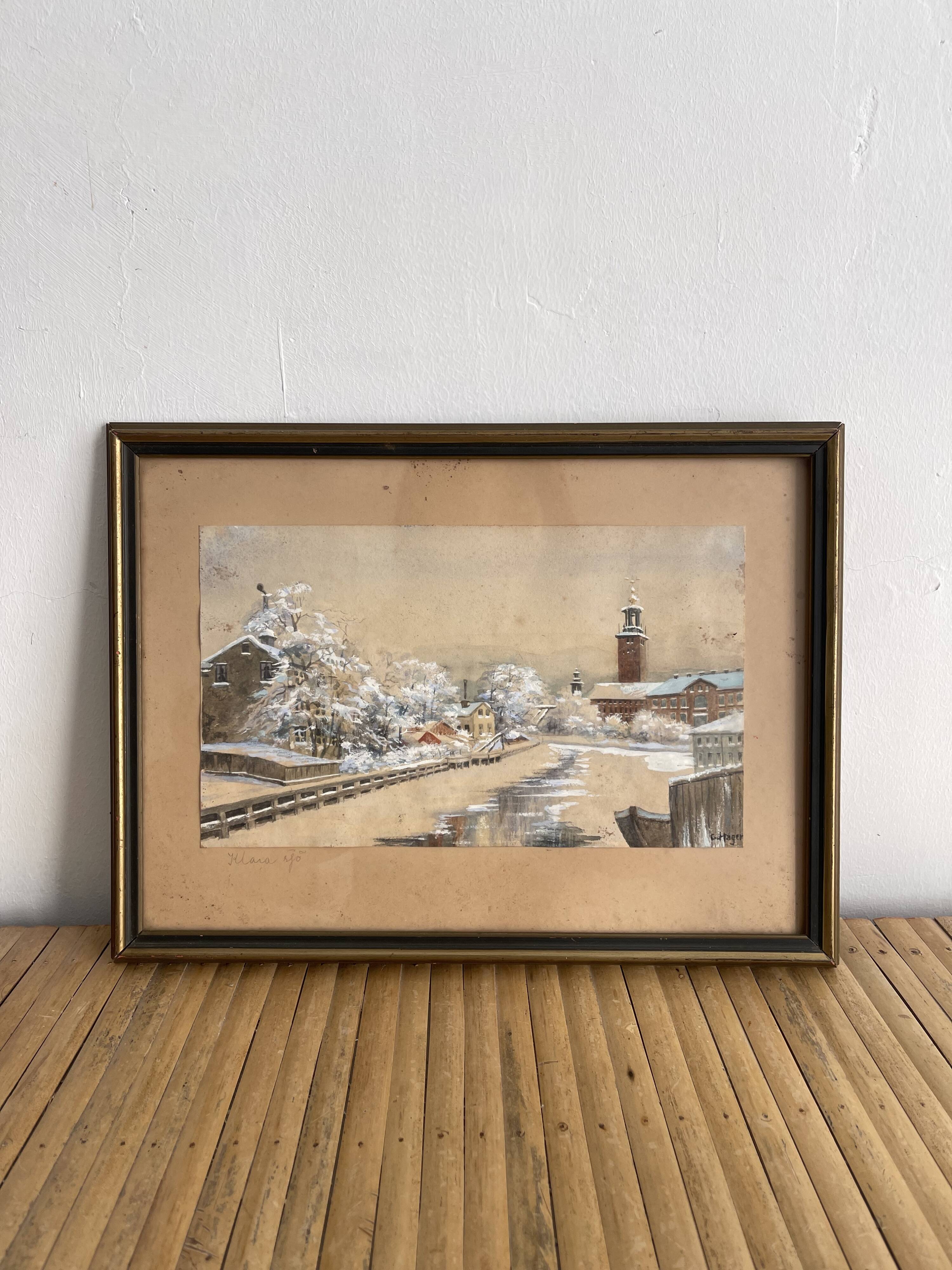 Swedish Painting of Klara, 1930