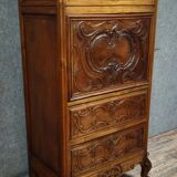 Antique walnut secretary – Louis XV style – Drop-down – 19th century