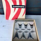 Luminarc vintage alcohol glass set