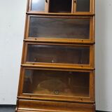Bibliothèque Barristers en chêne vintage par Heinrich Zeiss Allemagne