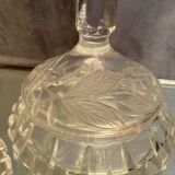 Bohemian crystal set with carved decoration