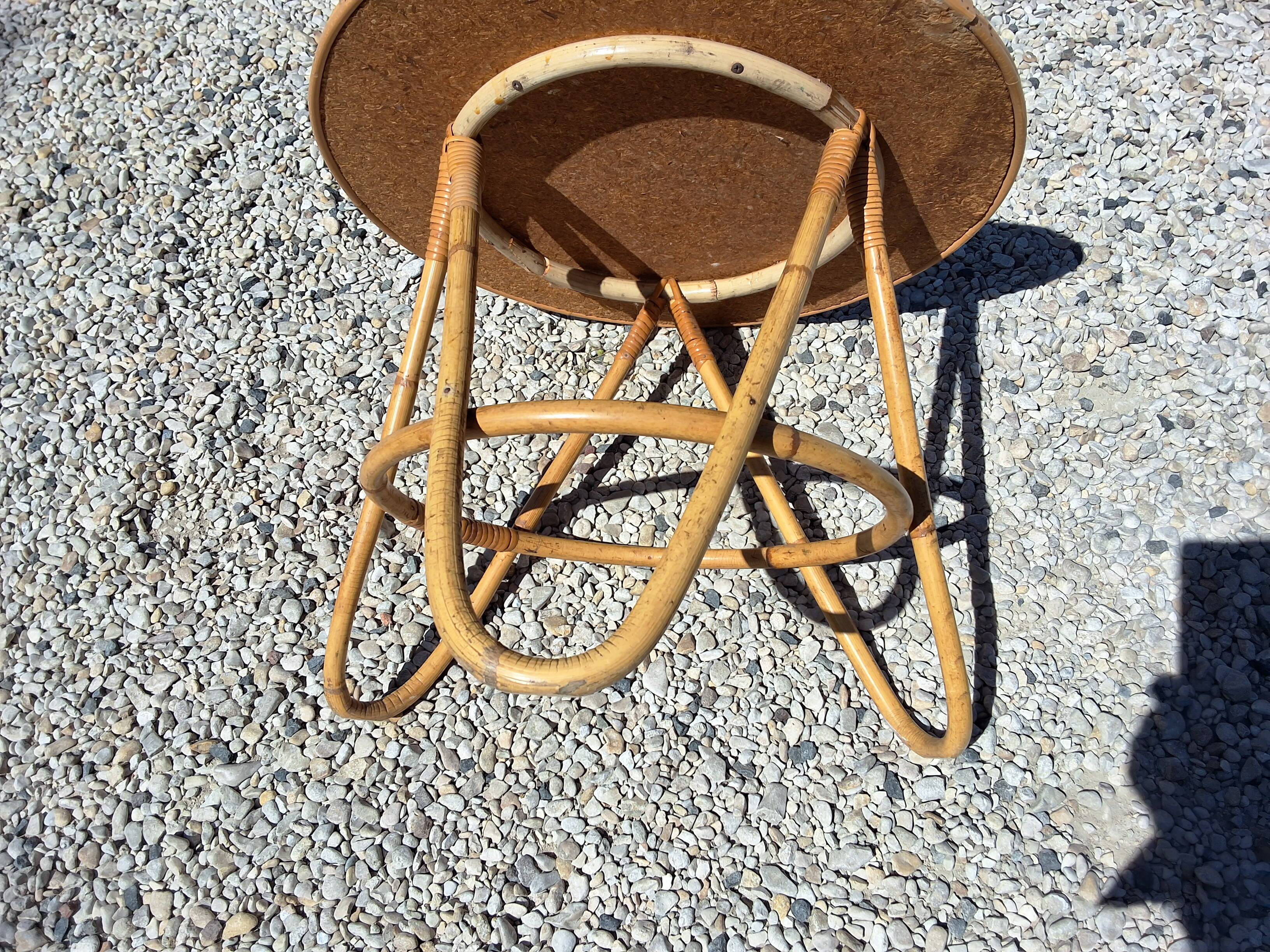 Rattan coffee table