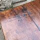 Solid wood farmhouse table with 2 drawers, 1900