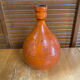 Old lamp base vallauris terracotta orange glazes vintage #e4