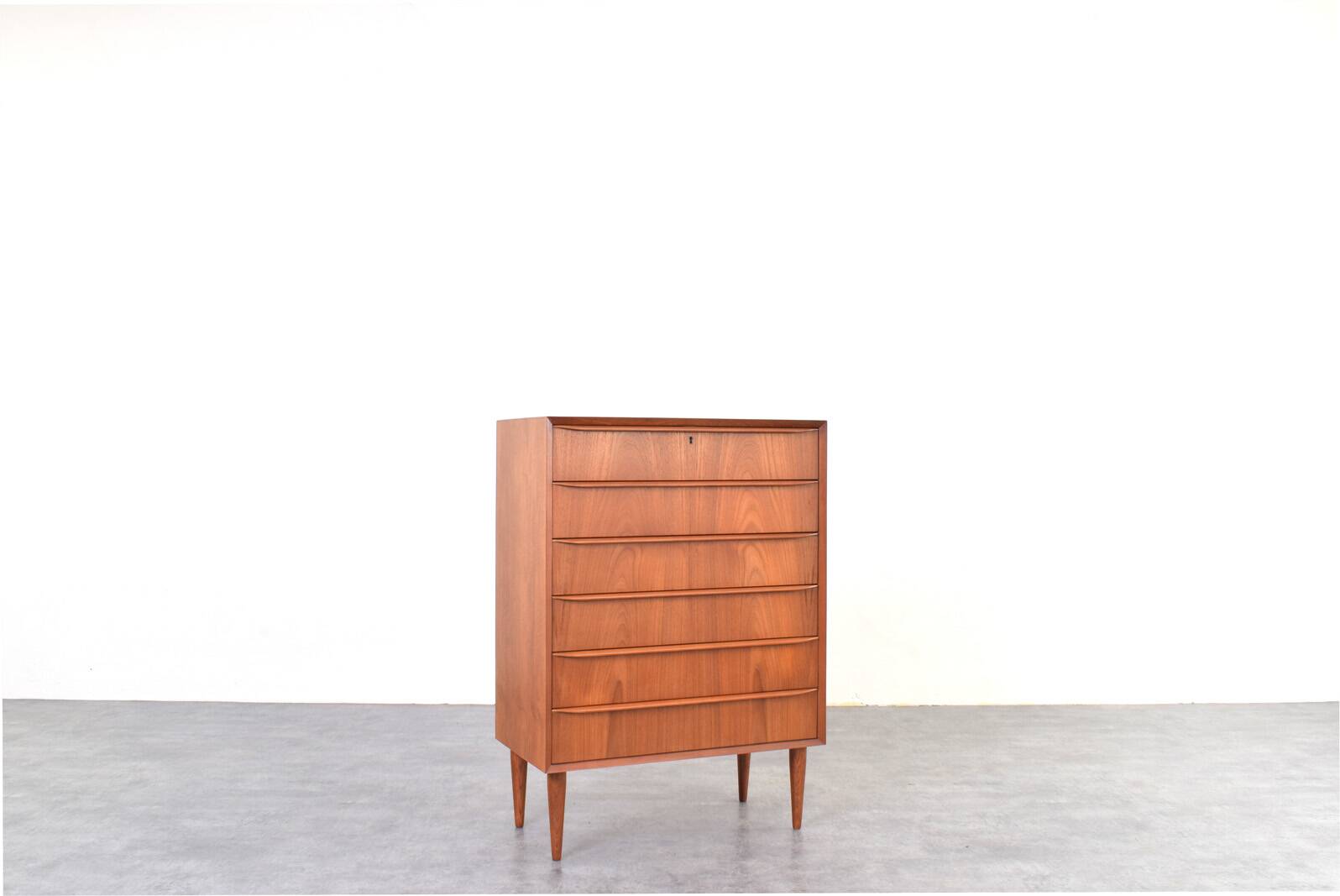Mid-Century Danish Teak Chest of Drawers, 1960s.