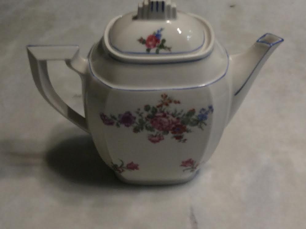 Painted ceramic coffee service