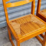 Set of 8 elm chairs Maison Regain
