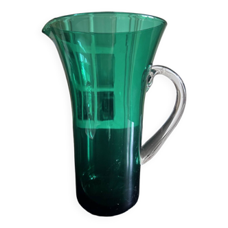 Large glass pitcher 1970