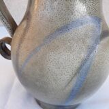 Glazed stoneware pitcher