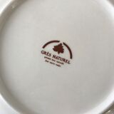 Vintage speckled sandstone plate duos