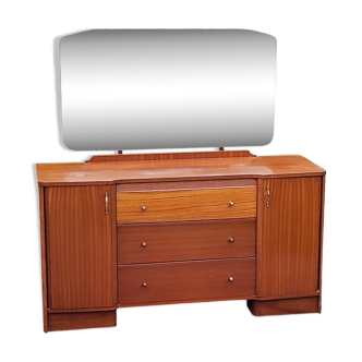 Vintage 1960s mahogany dressing table chest of drawers