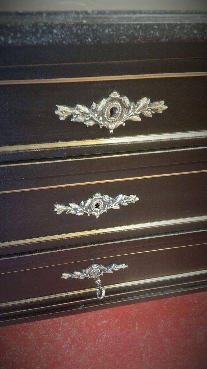 Commode Louis XVI peinte