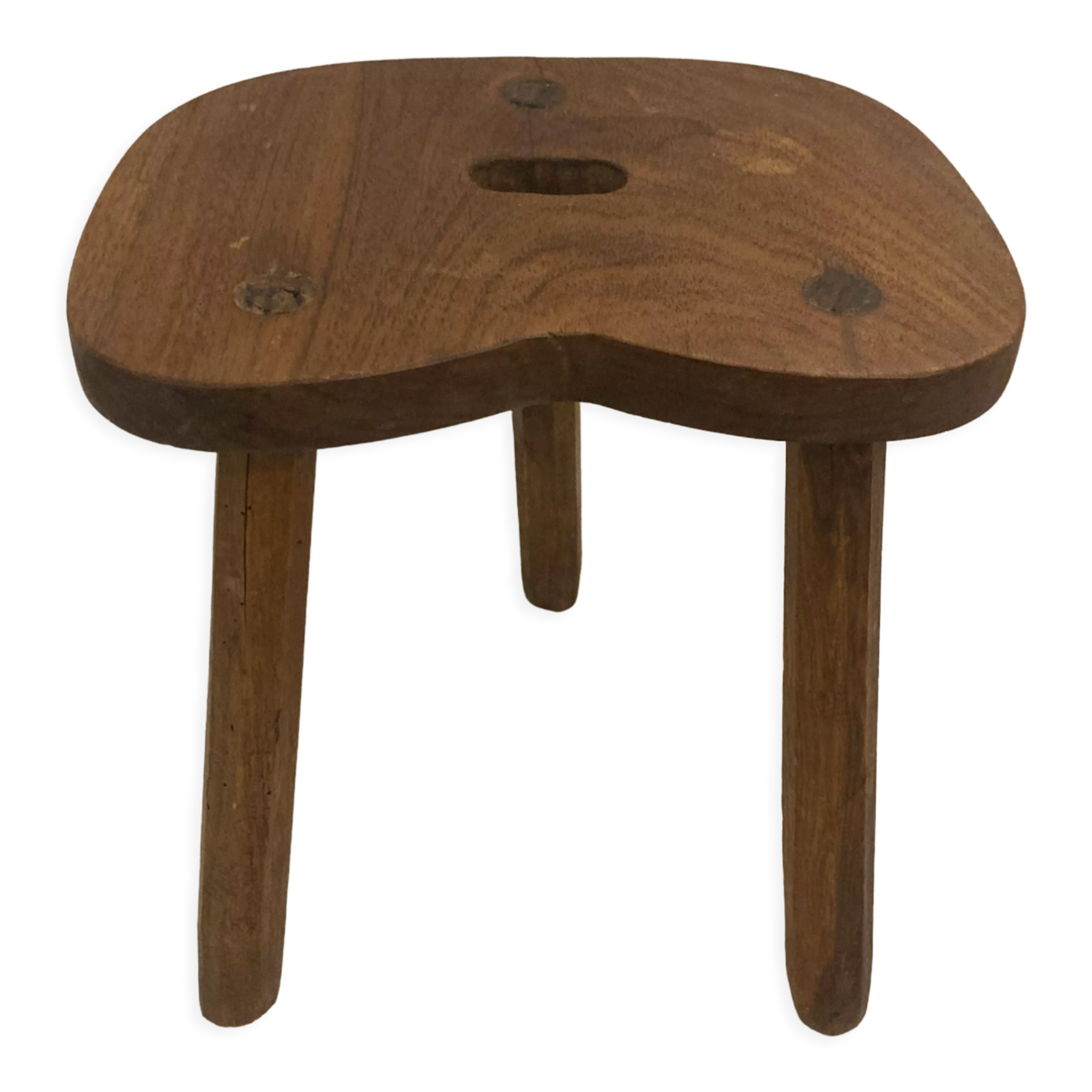 Solid oak tripod stool