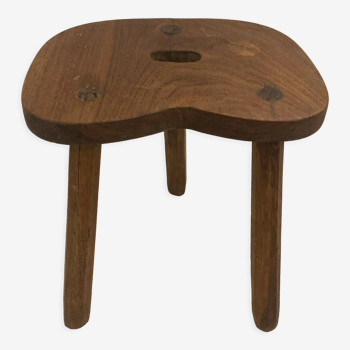 Solid oak tripod stool