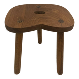 Solid oak tripod stool
