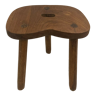 Tabouret tripode en chêne massif