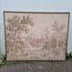 Tapisserie toile de Jouy encadrée, fin 19ème