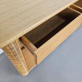 Wood / bamboo / rattan sideboard Roberti Rattan 1970s stunning condition