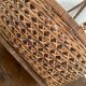 Old baskets and woven wicker basket.
