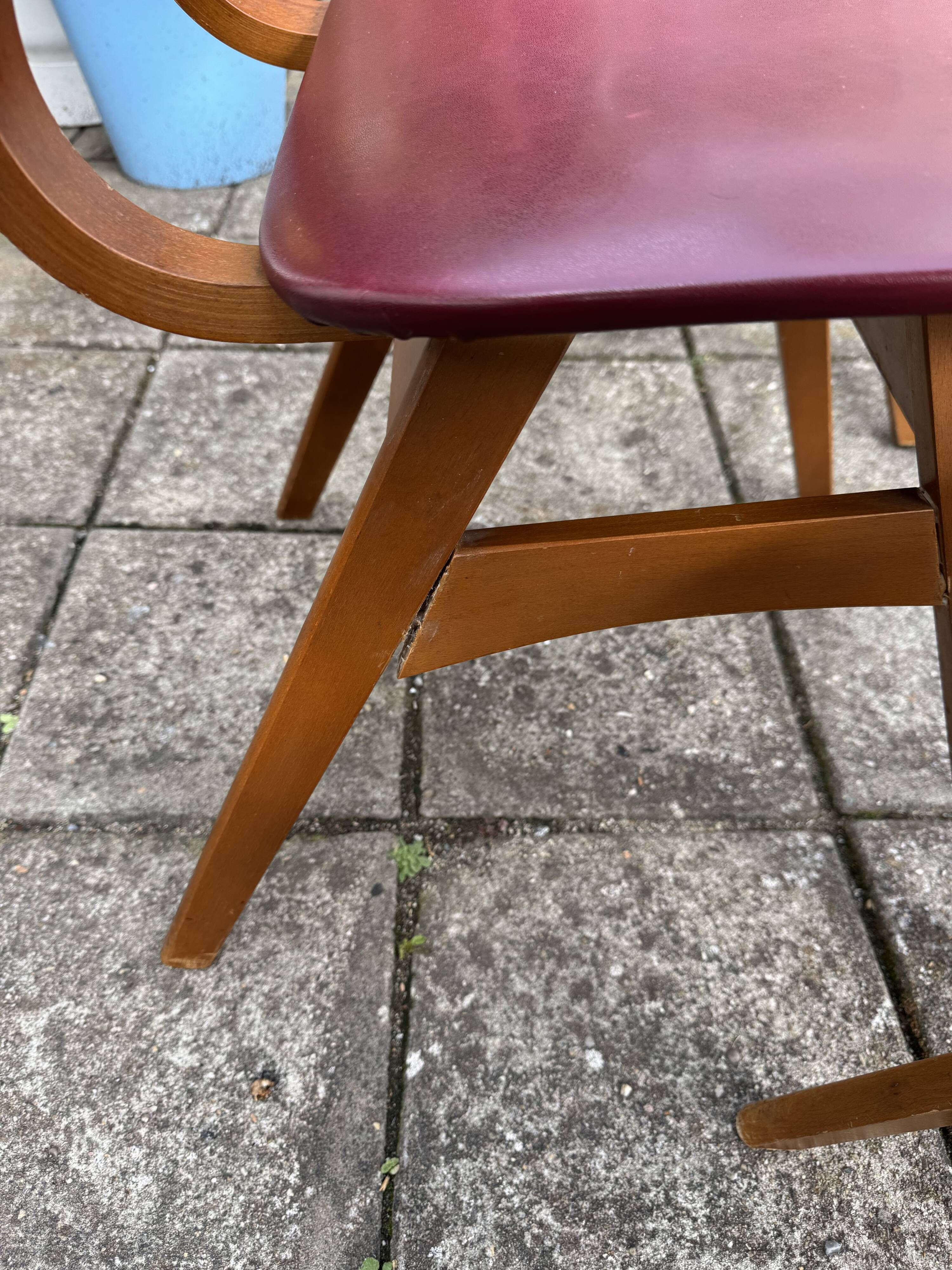 Ensemble de 5 chaises Pynock vintage