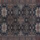 Handknotted Square Caucasian Blue Shirvan Rug 4'5" X 5'1"