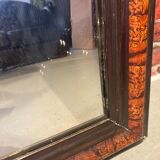 Mirror with wooden frame