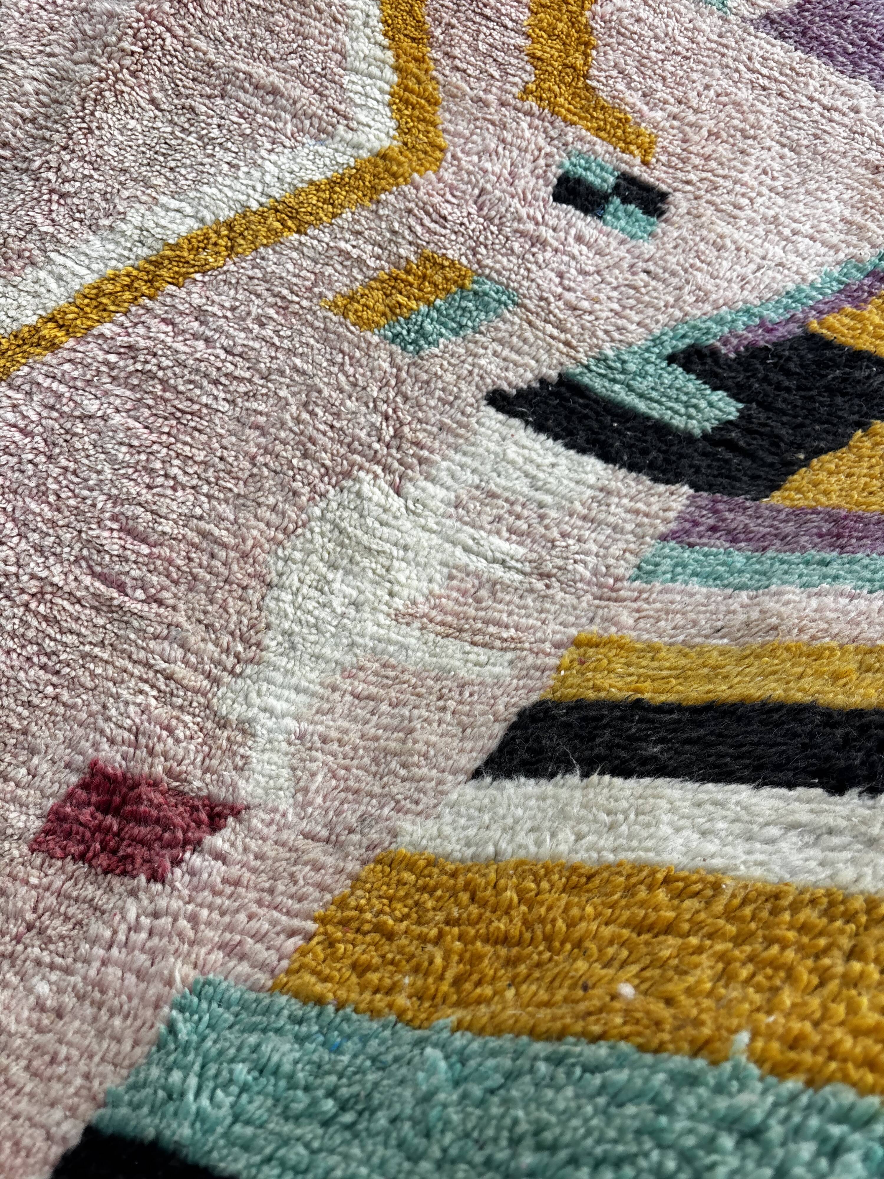 Berber Moroccan Boujad rug in wool