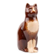 Large glazed ceramic cat figurine - mid-century style - 36 cm