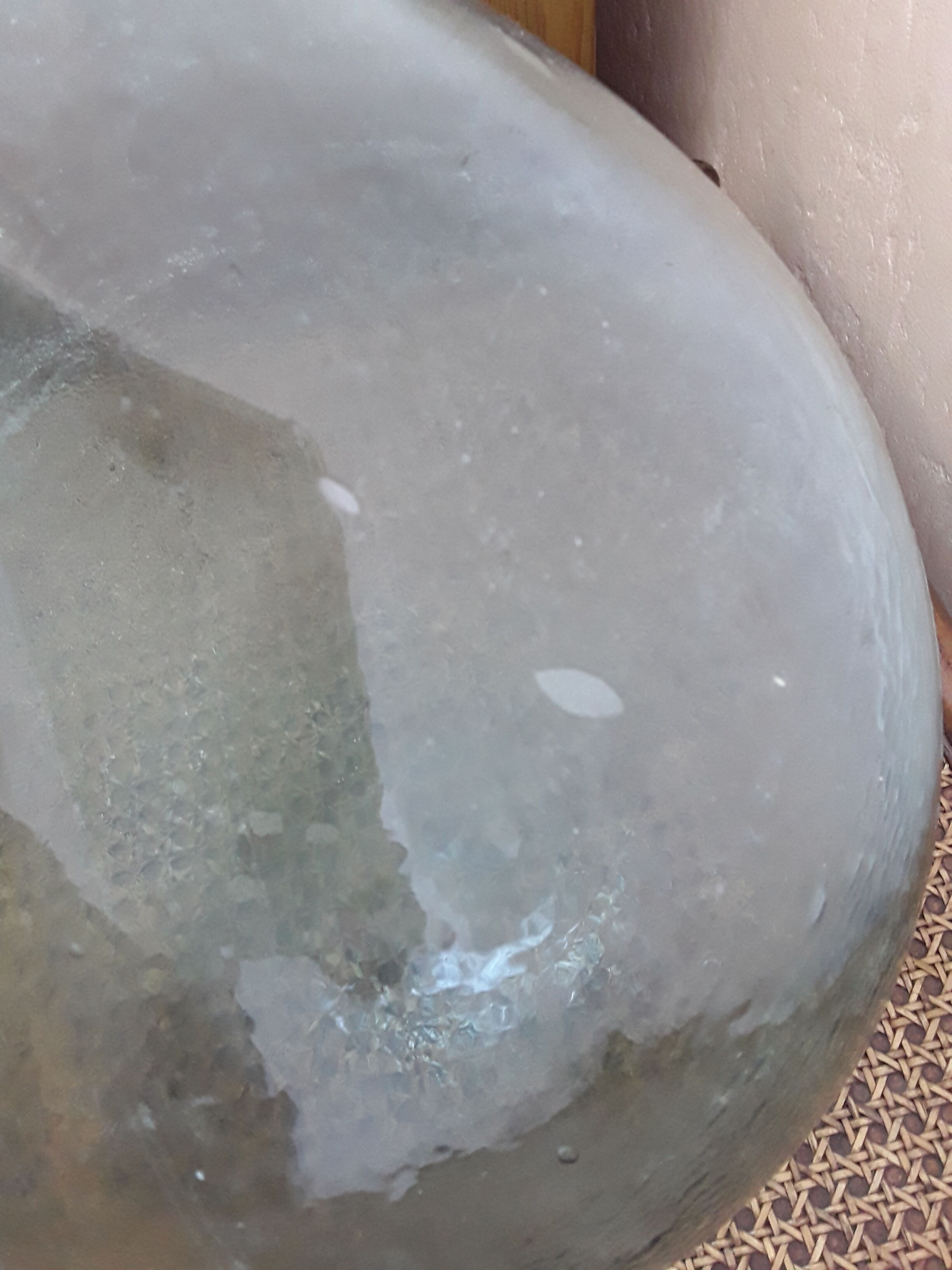 Blown glass 15 L demijohn