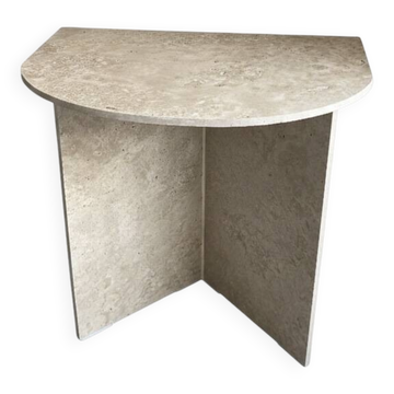 Table de chevet en travertin