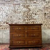 Commode en chêne d’époque louis xiv xviii eme siècle