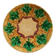 Plat rond vintage en majolique