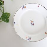 Round dish Saint Amand, 1940, French manufacture, vintage