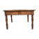 Antique Louis Philippe style desk - mustard yellow leather top