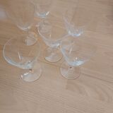 Set of 6 crystal glasses