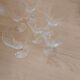 Set of 6 crystal glasses