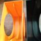 Paire de rangement de disque vinyle, 70s