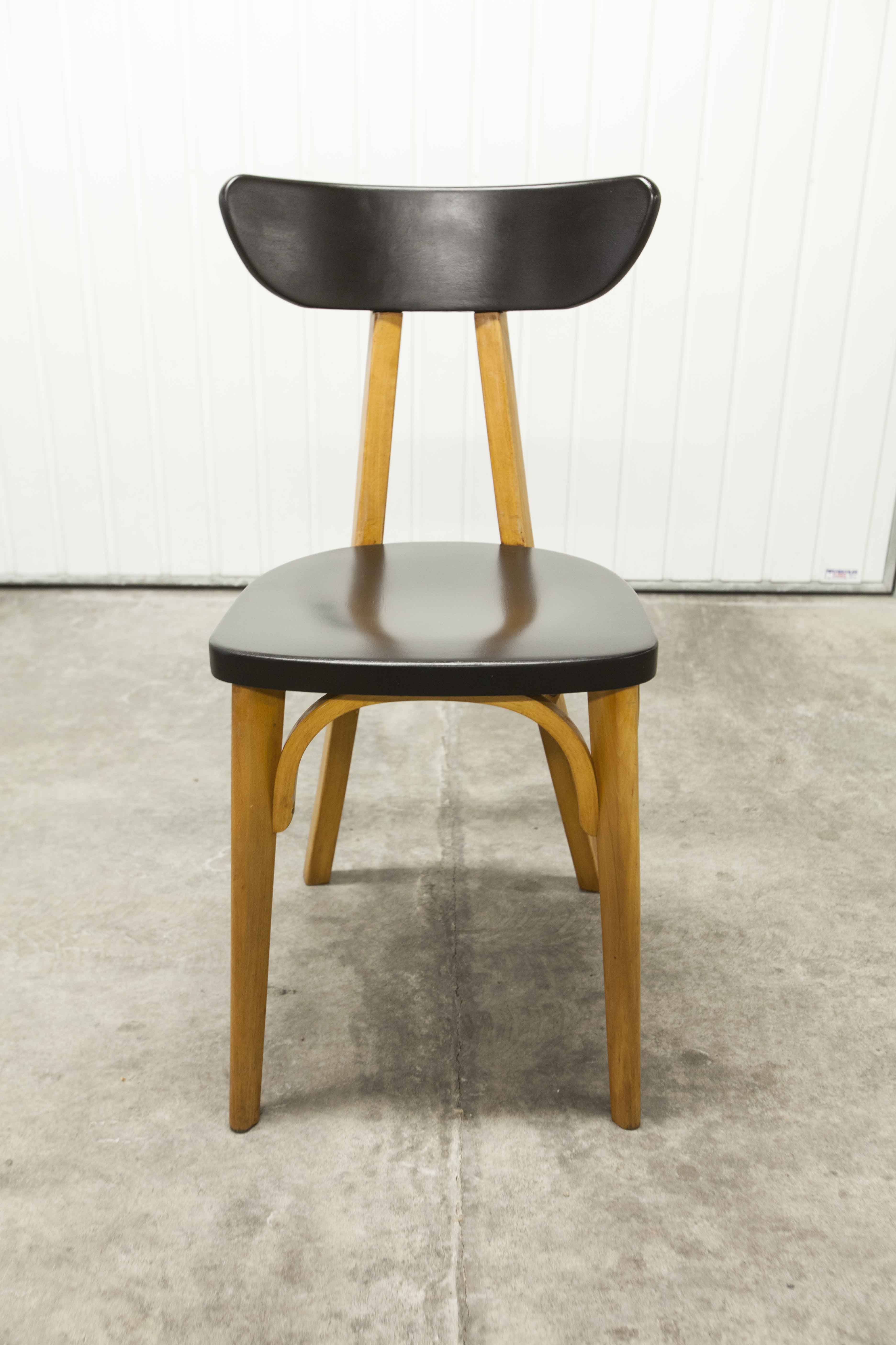 Set of 6 restored Luterma "banana" chairs