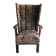 Pair of Art Deco brown meridians in upholstery fabric — 1930s (Budapest)