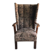 Pair of Art Deco brown meridians in upholstery fabric — 1930s (Budapest)