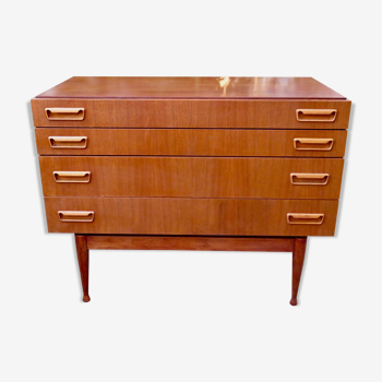 Teak chest of drawers by Peter Moos Denmark 1955