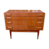 Commode en teck de Peter Moos Danemark 1955