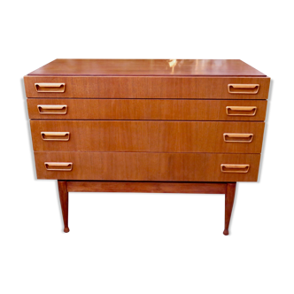 Commode en teck de Peter Moos Danemark 1955