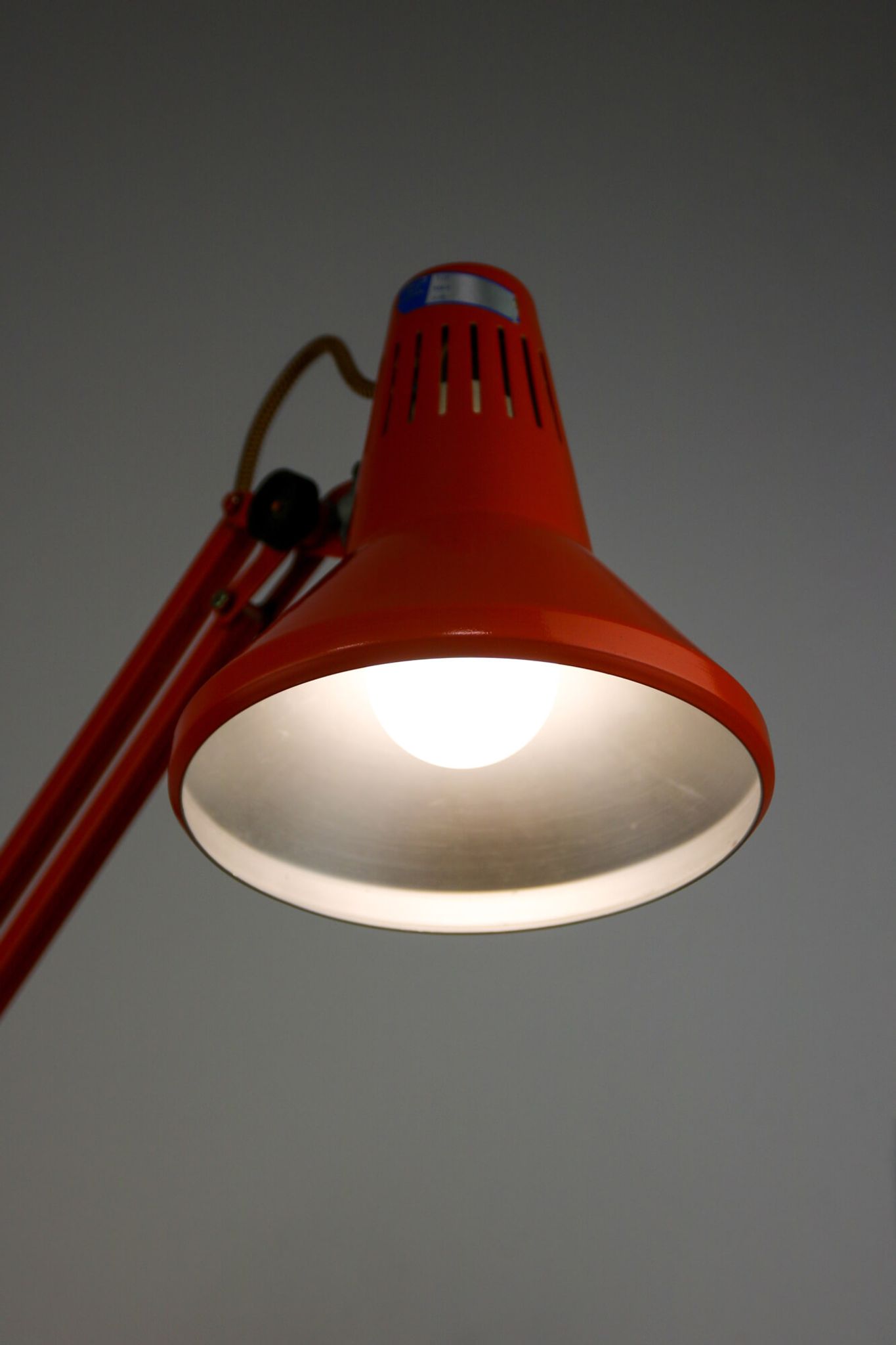 Lampe de Table Achitect Réglable Orange par Tep, années 1970